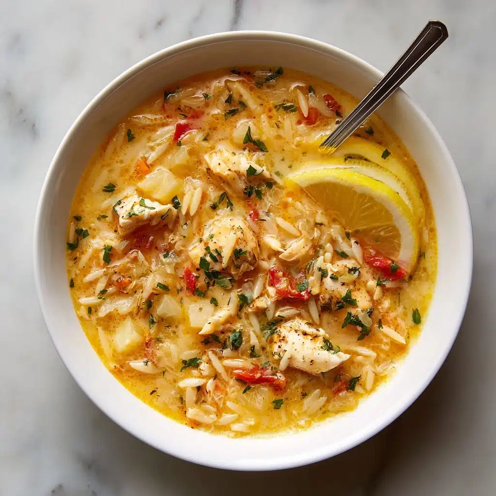 Lemon Chicken Orzo Soup Recipe - Recipe Image