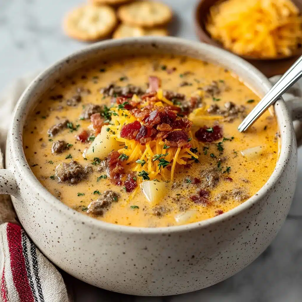 Easy Cheeseburger Soup Recipe - Recipe Image