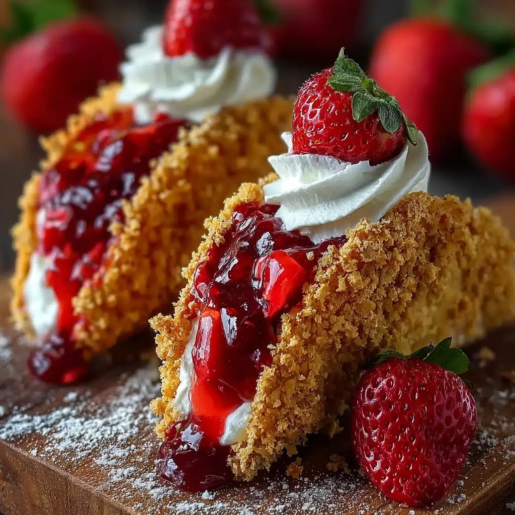 Strawberry Crunch Cheesecake Tacos Recipe - Recipe Image