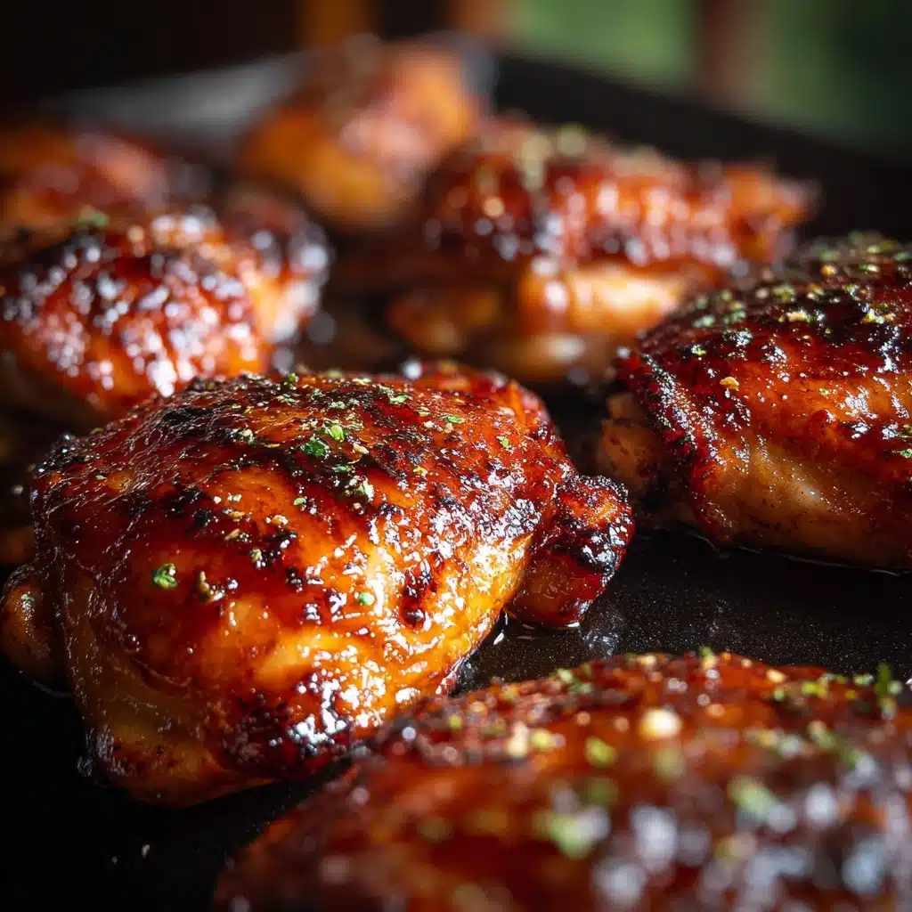 Honey Garlic Glazed Chicken Thighs Recipe - Recipe Image