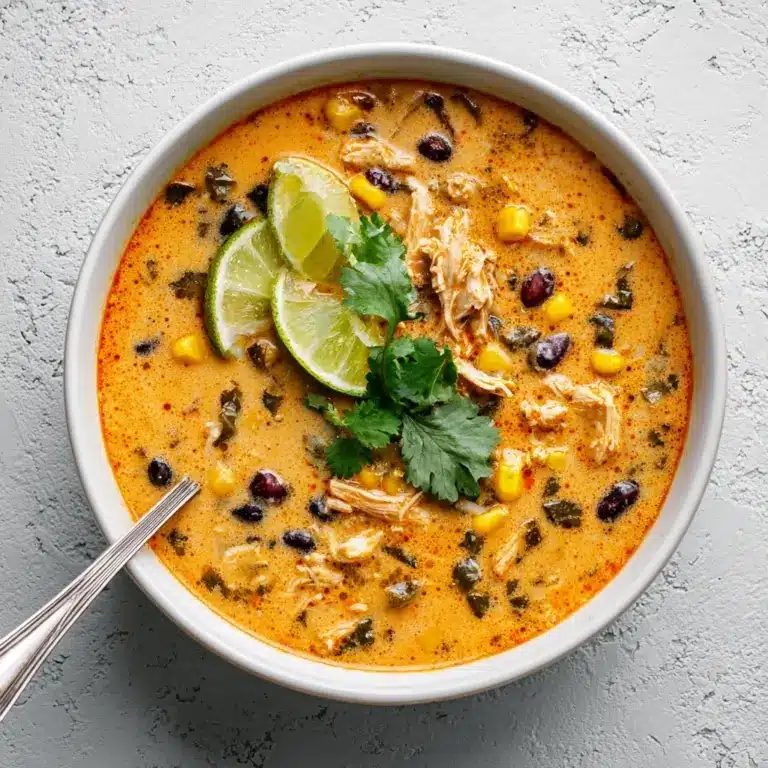 Easy Chicken, Poblano, and Black Bean Soup Recipe