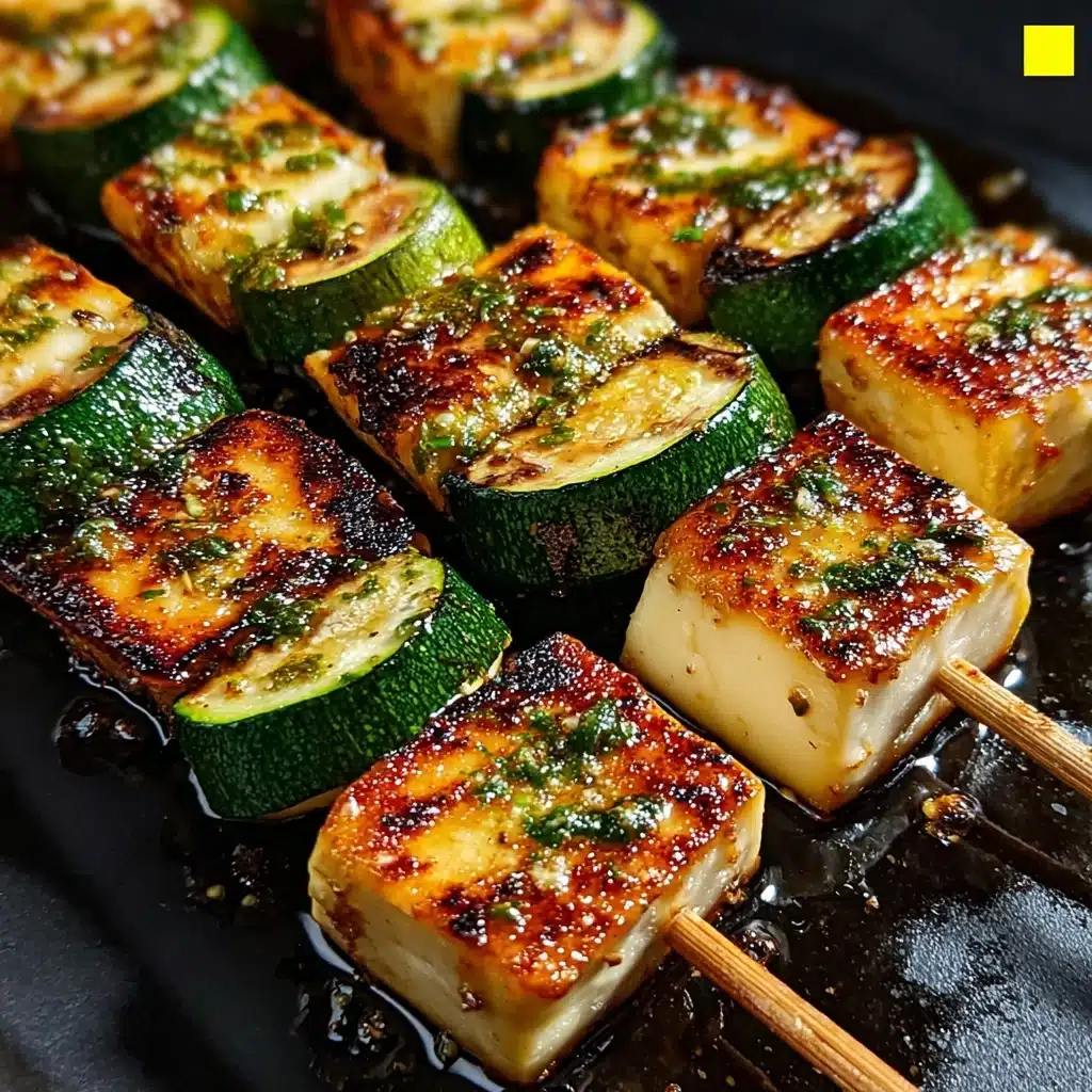 Garlic Butter Zucchini Skewers Recipe - Recipe Image