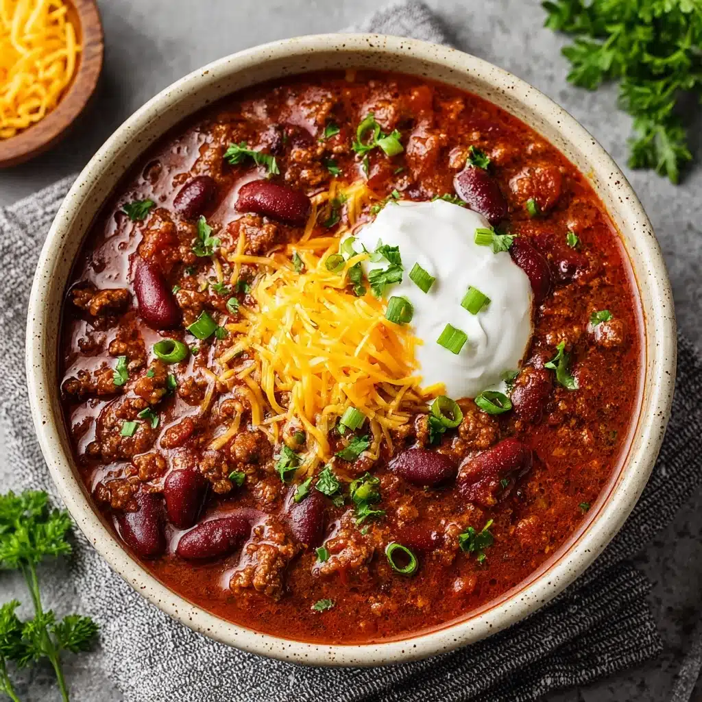 Best Ground Beef Stovetop Chili Recipe - Recipe Image