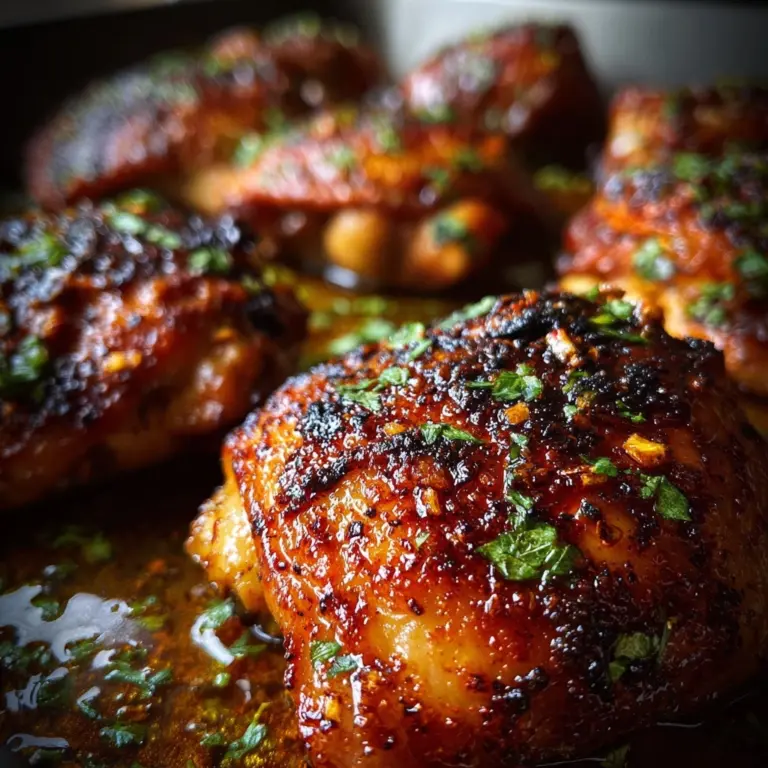 Honey Garlic Glazed Chicken Thighs Recipe