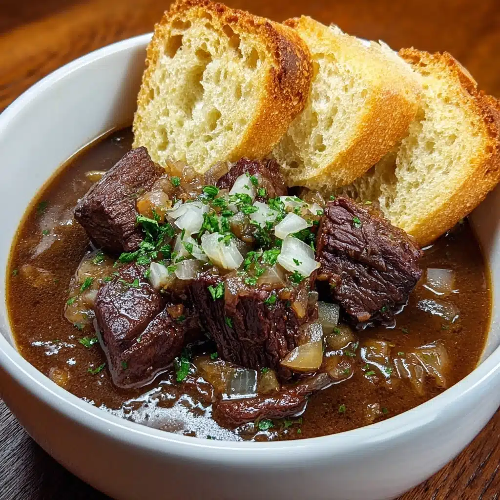 French Onion Beef Short Rib Soup Recipe - Recipe Image