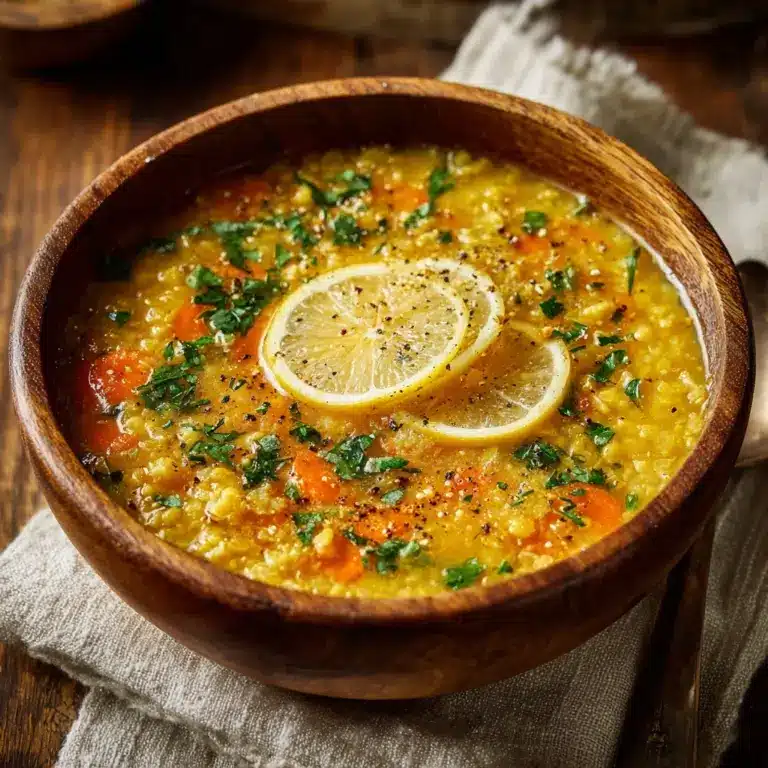 Lemon Lentil Soup Recipe