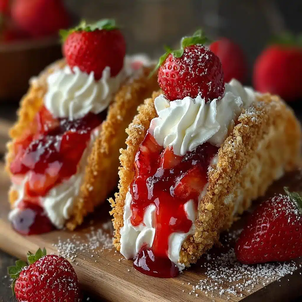 Strawberry Crunch Cheesecake Tacos Recipe - Recipe Image