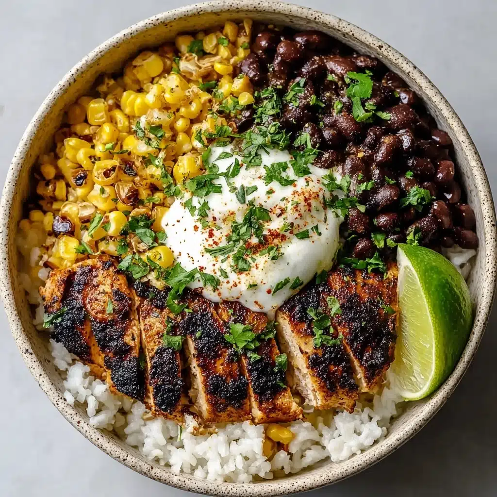 Mexican Street Corn Chicken Rice Bowl Recipe - Recipe Image