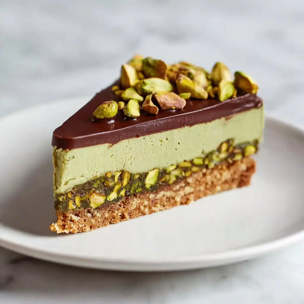 Chocolate Pistachio Ganache Tart Recipe - Recipe Image