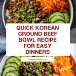 Quick & Easy Korean Ground Beef Bowl Recipe
