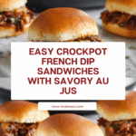 Crockpot French Dip Sandwiches Recipe