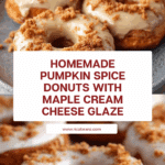 Pumpkin Spice Donuts with Maple Cream Cheese Glaze Recipe