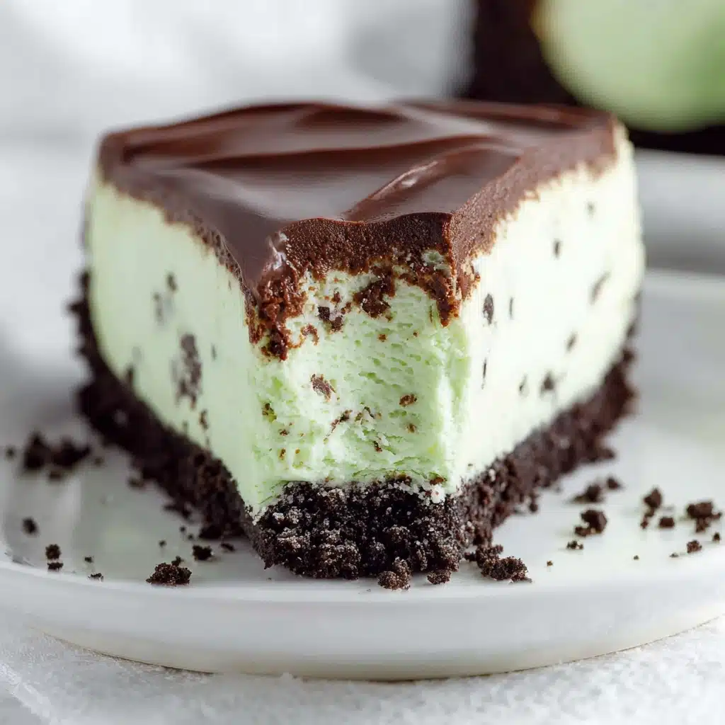Chocolate Mint Cheesecake Recipe - Recipe Image