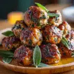 Apple & Sage Turkey Meatballs Recipe