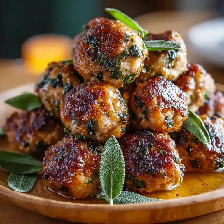 Apple & Sage Turkey Meatballs Recipe