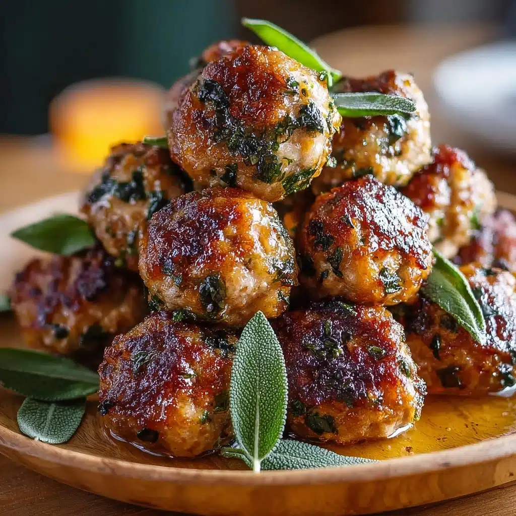 Apple & Sage Turkey Meatballs Recipe - Recipe Image