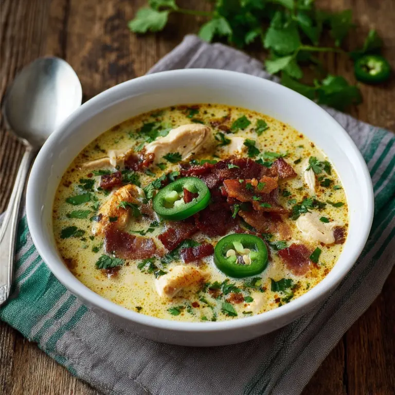 Spicy Jalapeño Popper Chicken Soup Recipe