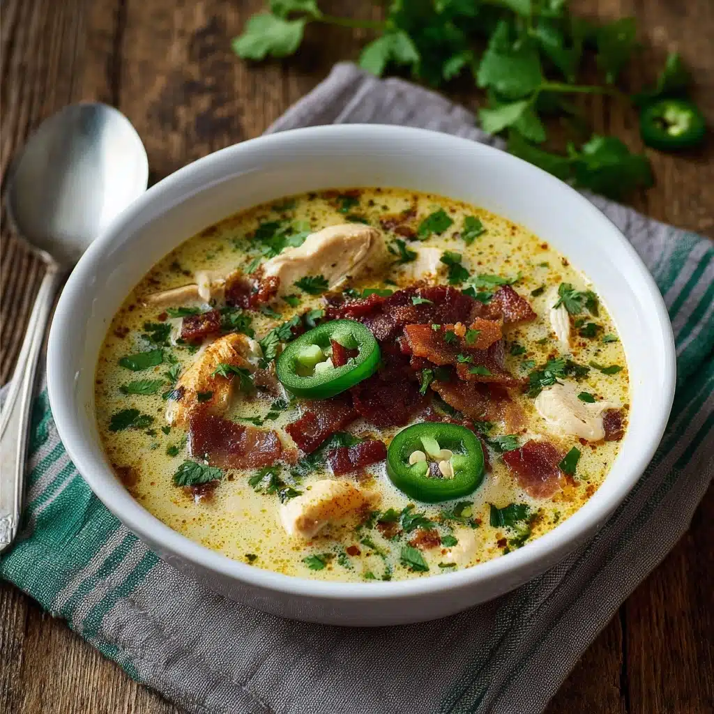 Spicy Jalapeño Popper Chicken Soup Recipe - Recipe Image