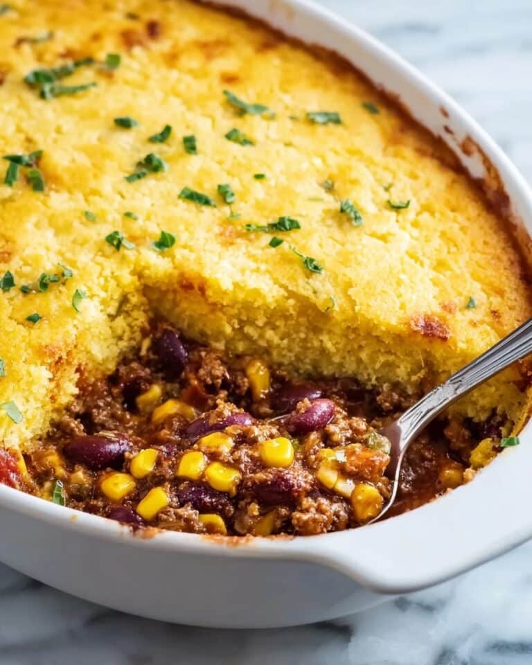 Easy Cowboy Cornbread Casserole Recipe