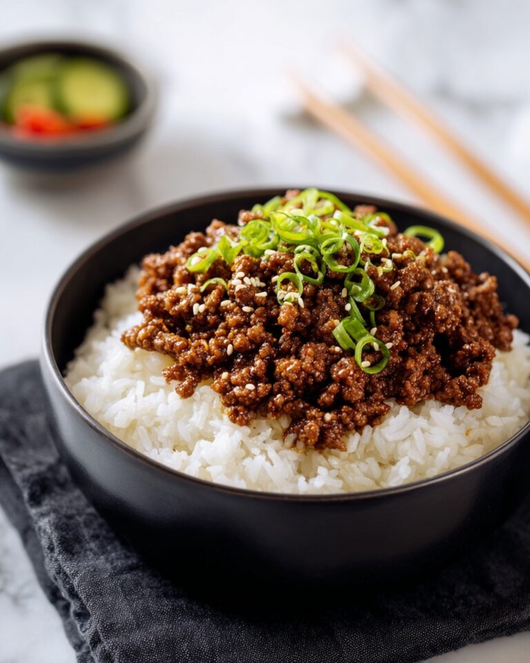 Korean Ground Beef Bowl Recipe
