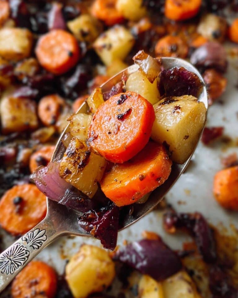 Maple Dijon Roasted Carrots and Apples Recipe