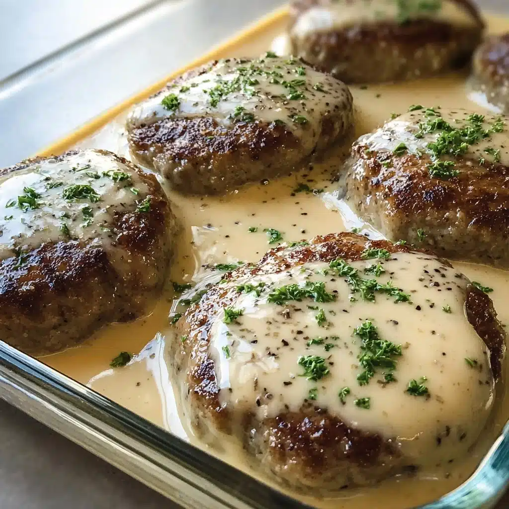 Amish Hamburger Steak Bake Recipe - Recipe Image