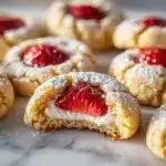 Strawberry Cheesecake Stuffed Cookies Recipe