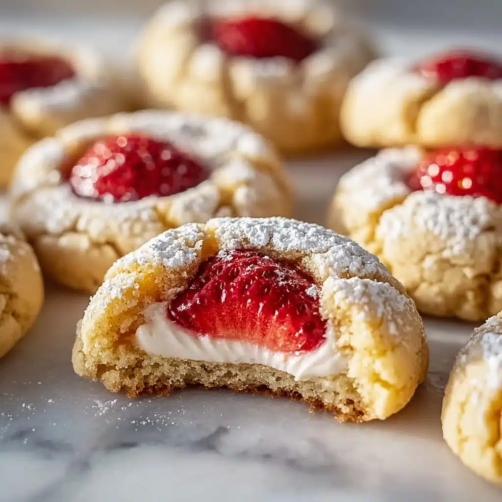 Strawberry Cheesecake Stuffed Cookies Recipe - Recipe Image