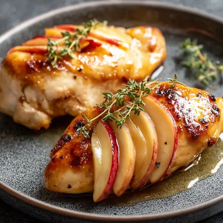 Maple Glazed Apple and Brie Stuffed Chicken Delight Recipe