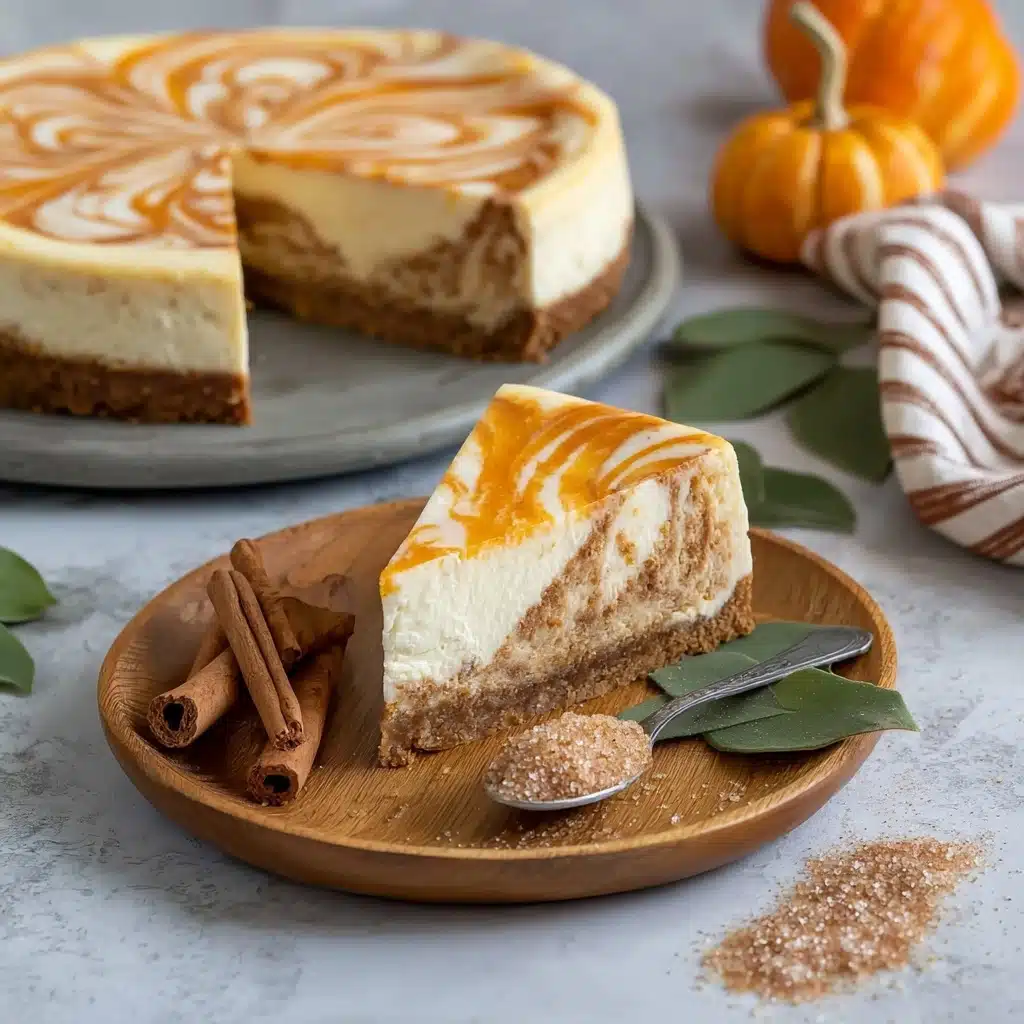 Pumpkin Swirl Cheesecake Recipe - Recipe Image