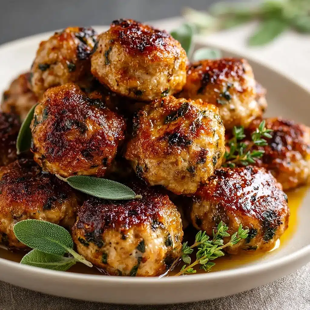 Apple & Sage Turkey Meatballs Recipe - Recipe Image