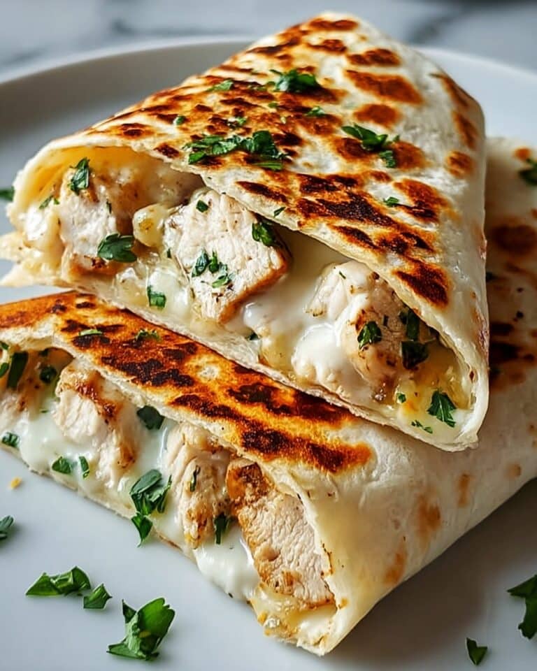 Low Carb Cheesy Garlic Chicken Wraps Recipe