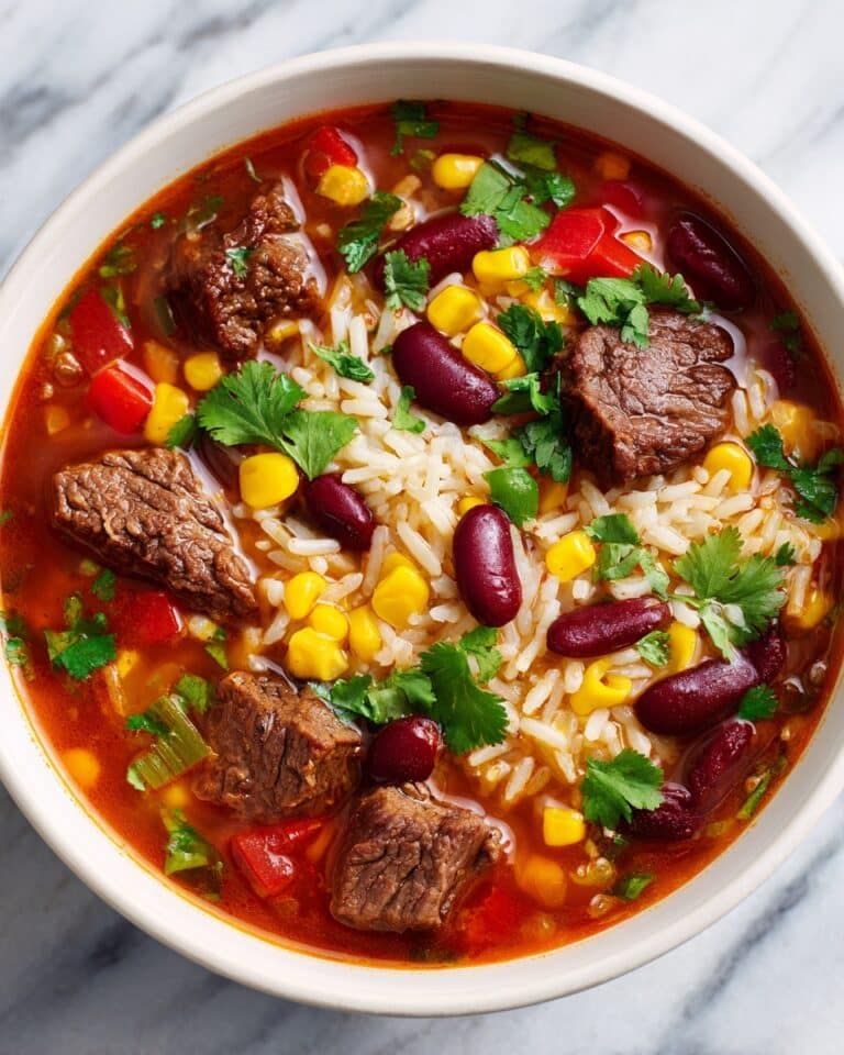 Mexican Beef and Rice Soup Recipe