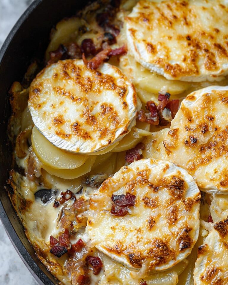 Tartiflette French Potato Gratin with Oozy Cheese Recipe