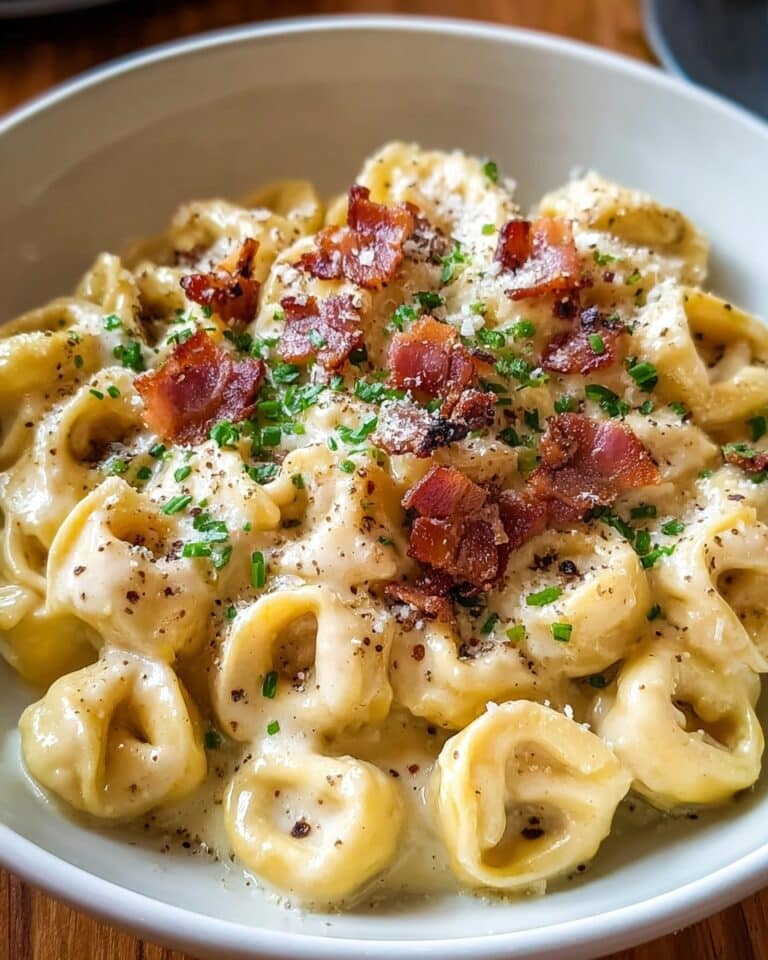 Creamy Tortellini Carbonara Recipe