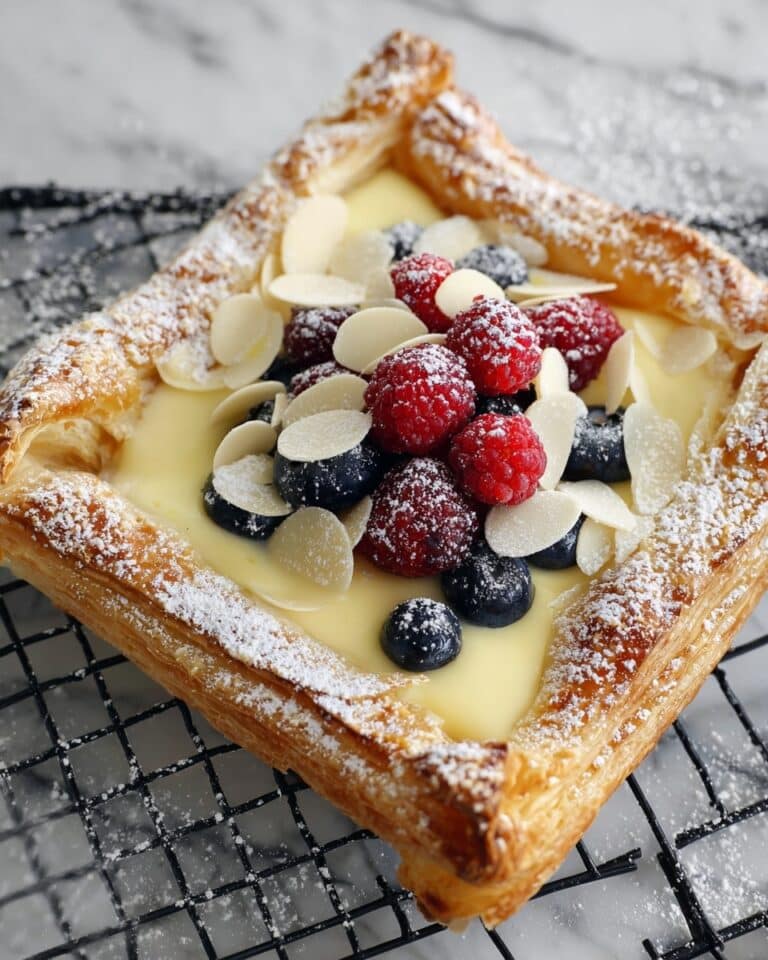 Berry Custard Pastry with Italian Crema Pasticcera Recipe