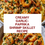Creamy Garlic-Paprika Shrimp Skillet Recipe