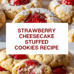 Strawberry Cheesecake Stuffed Cookies Recipe