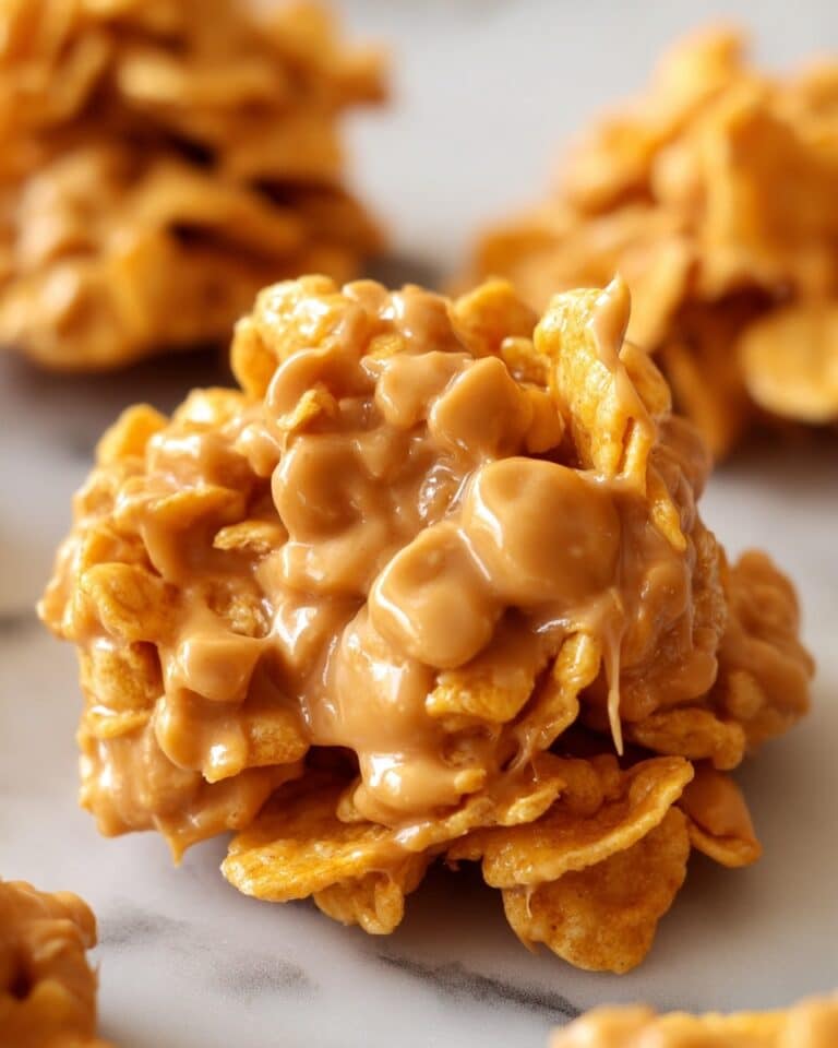 No-Bake Peanut Butter Cornflake Cookies Recipe