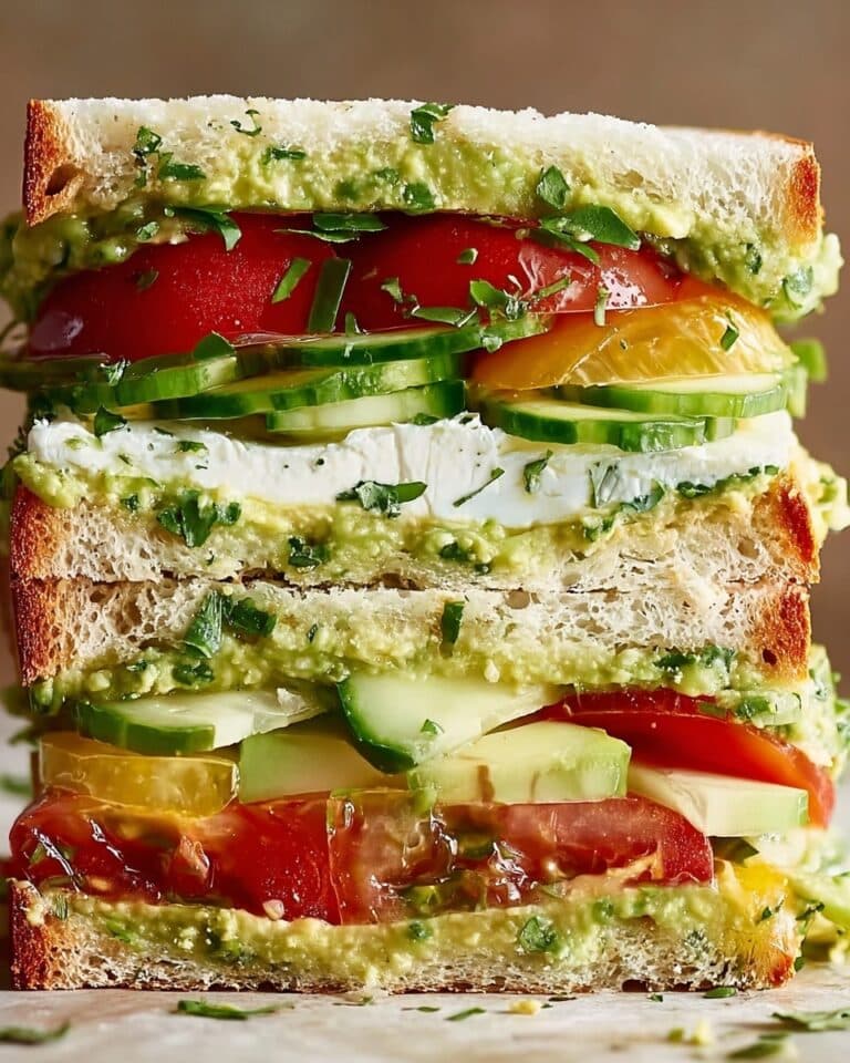 Loaded Cucumber & Avocado Sandwich Recipe