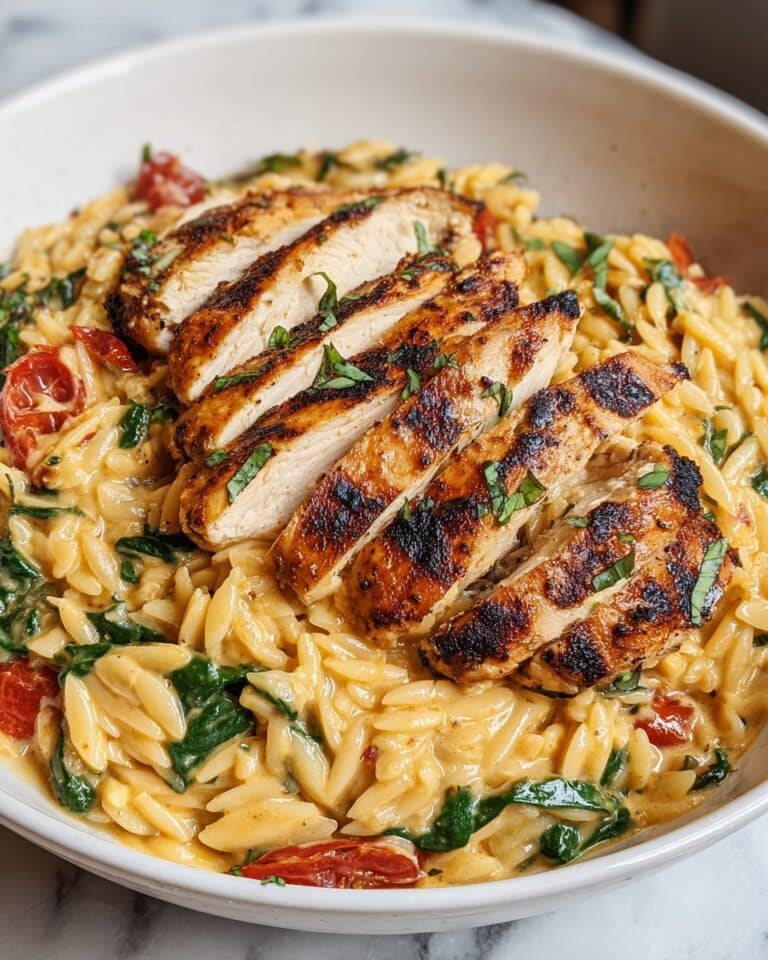 Creamy Tuscan Chicken Orzo Recipe