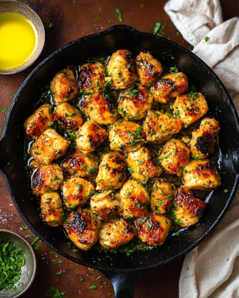 Garlic Butter Chicken Bites Recipe