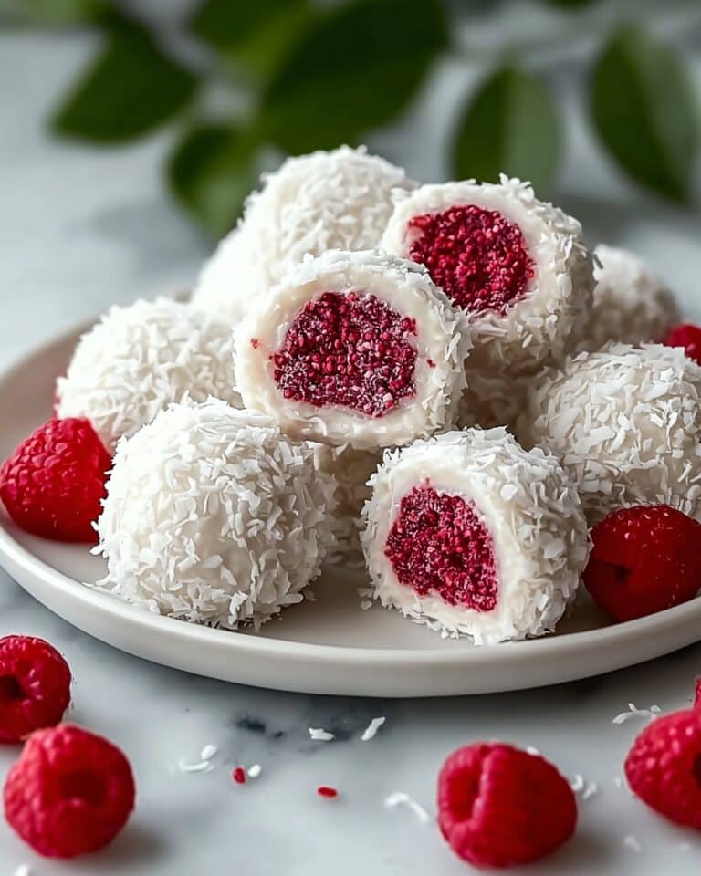 Decadent Raspberry Coconut Balls Recipe