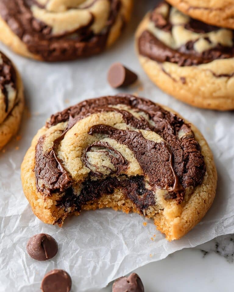 Peanut Butter Brownie Swirl Cookies Recipe