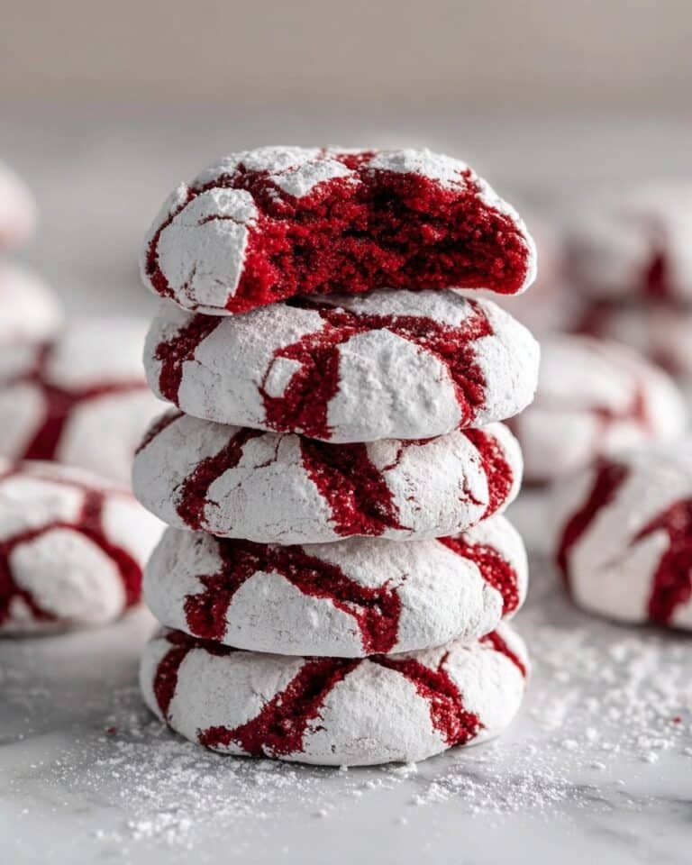 Red Velvet Crinkle Cookies Recipe