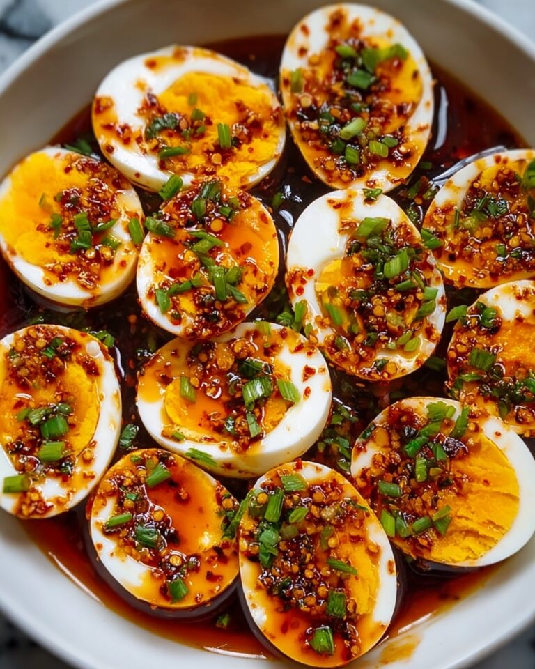 Spicy Chili Garlic Deviled Eggs Recipe