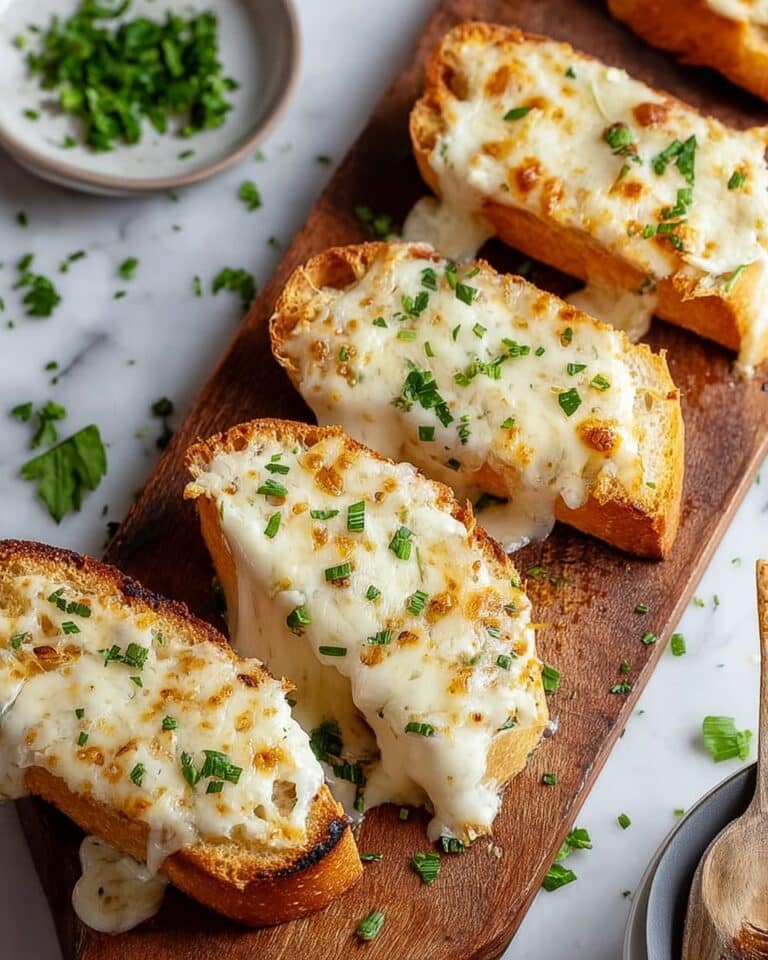 The Viral Chicken Alfredo Garlic Bread Recipe