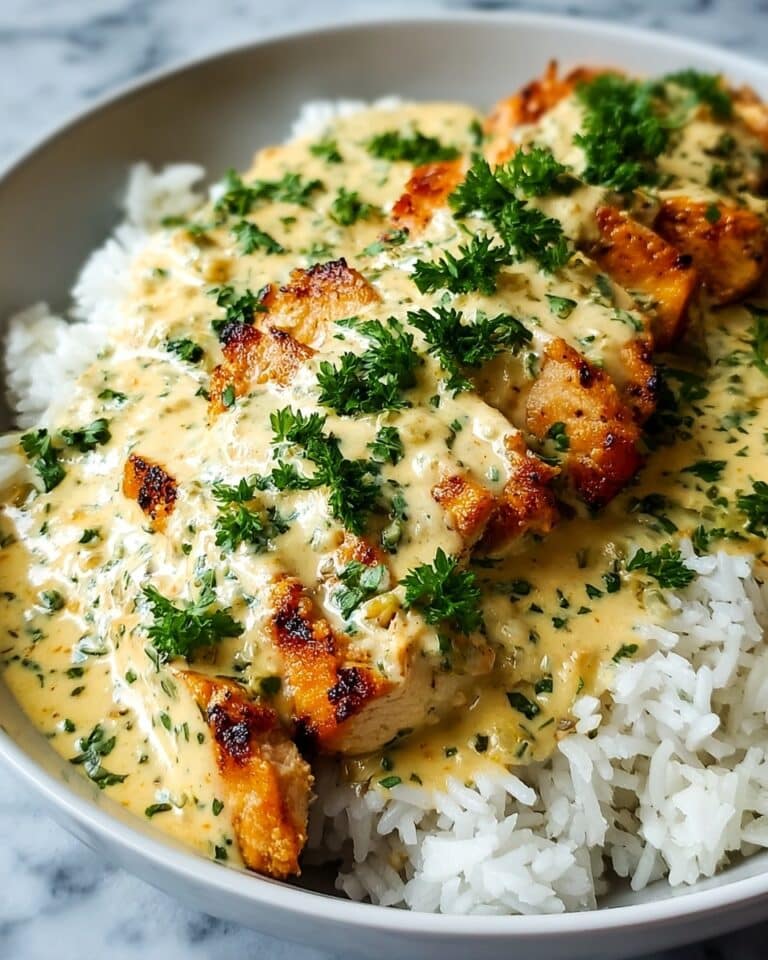 Creamy Smothered Chicken and Rice Recipe