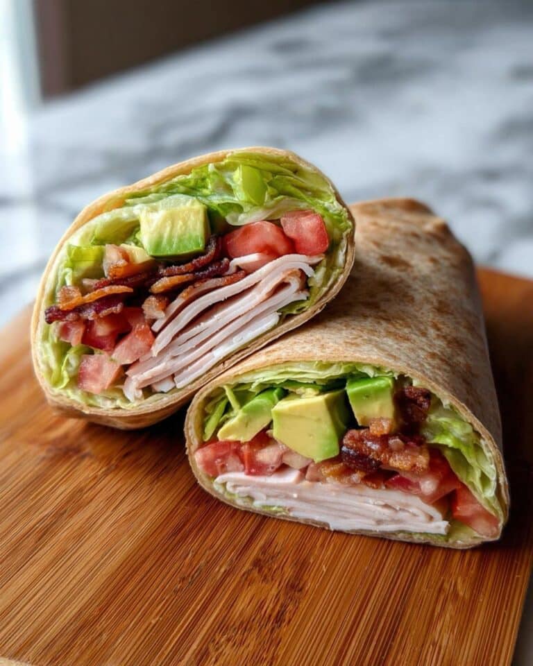 Scrumptious Turkey Avocado Club Wrap Recipe