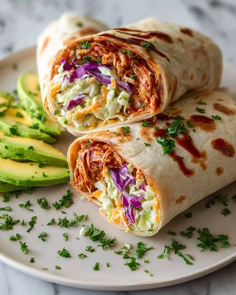 BBQ Chicken Coleslaw Wraps Recipe